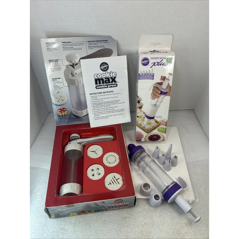 Wilton Cookie Max Cookie Press And Dessert Decorator Plus Read